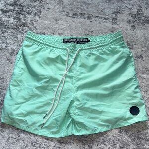 Indigenous Mint Green Athletic Swim Shorts